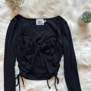 Princess Polly Bustier Ruched Long Sleeve Top